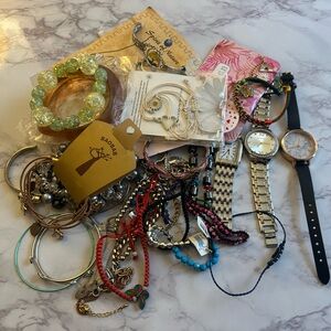 Lot of 32 Bracelets & 3 Untested Watches